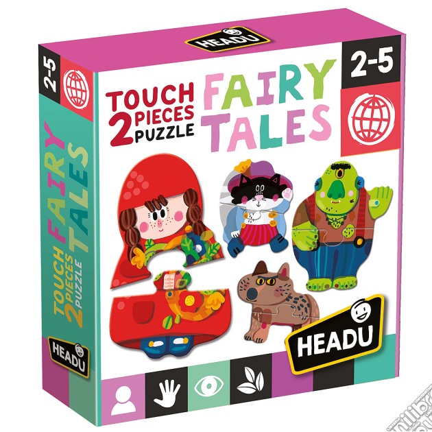 Headu Mu24919 - 2 Pieces Touch Puzzle Fairy Tales gioco