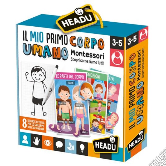 Headu - Il Mio Primo Corpo Umano Montessori gioco di Headu