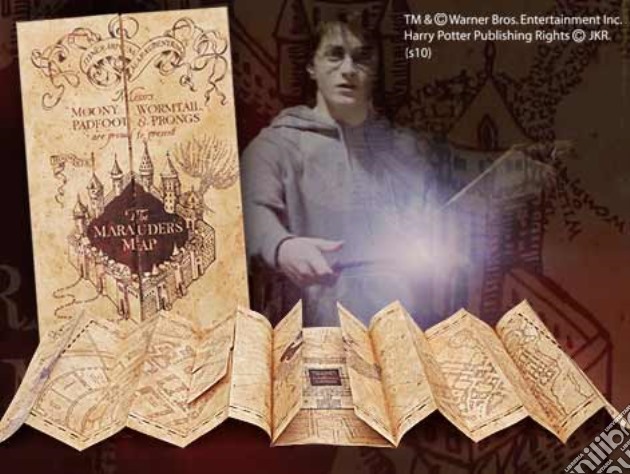 Harry Potter. Mappa del Malandrino. gioco di Noble Collection