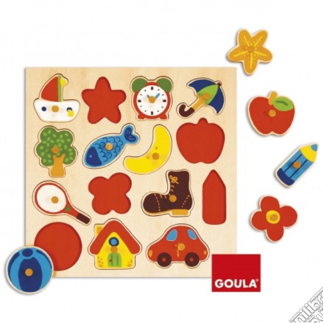 Goula - Puzzle in legno Silhouettes gioco