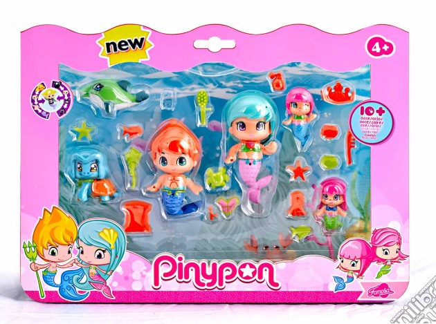 Pinypon - Pack Sirene E Cuccioli Marini gioco di Famosa