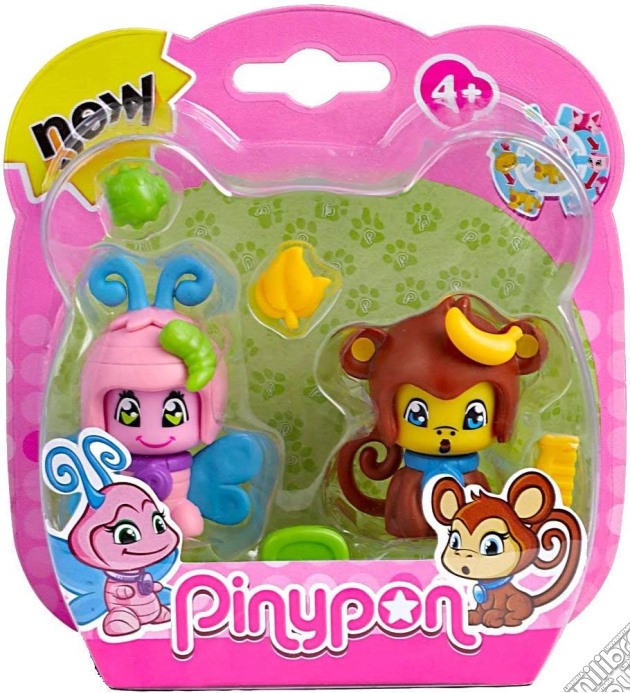 Pinypon - 2 Cuccioli - Farfalla E Scimmia gioco di Famosa