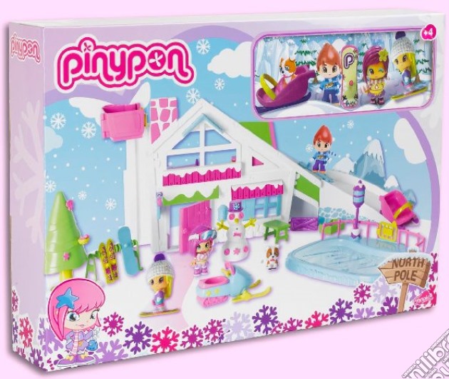 Pinypon - Cottage Neve E Extra Personaggi gioco di Famosa