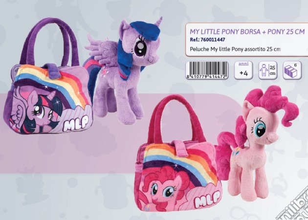 My Little Pony - Borsa + Peluche 25 Cm gioco di Hasbro