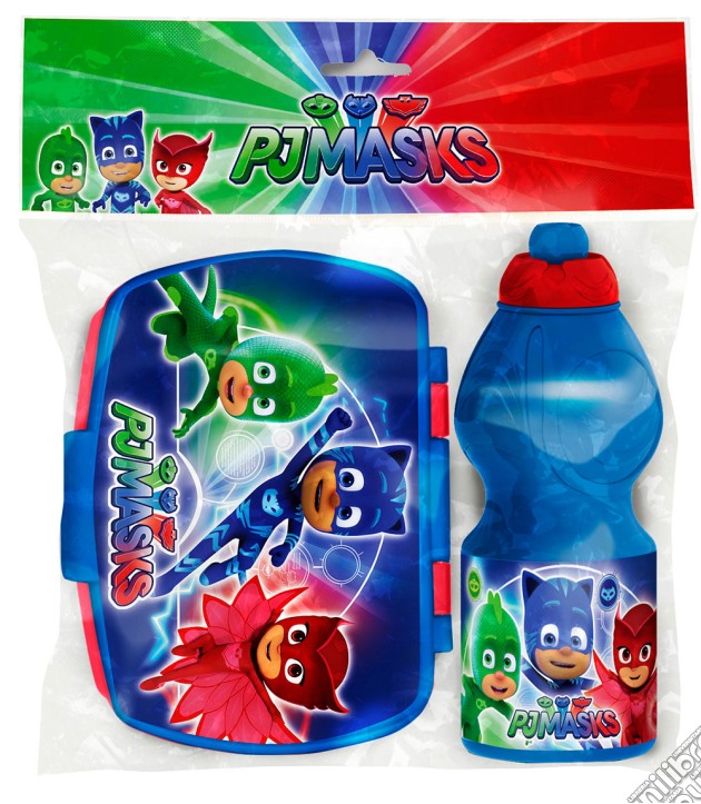 Pj Masks - Set Portamerenda E Borraccia (400 Ml) 36X6X25 Cm gioco di Joy Toy