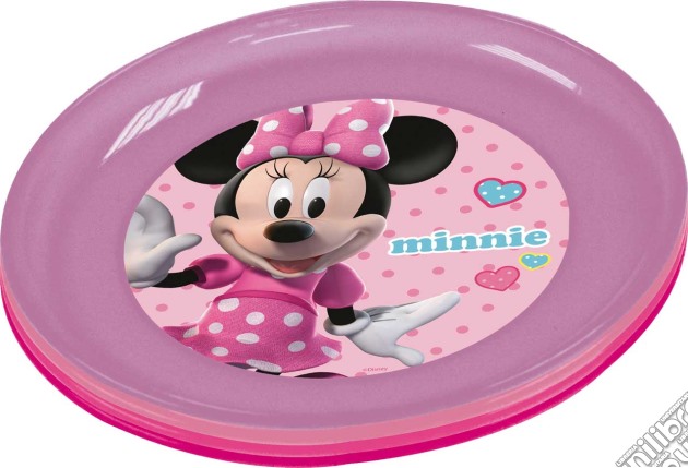 Minnie - 4 Piatti In Plastica 20 Cm gioco
