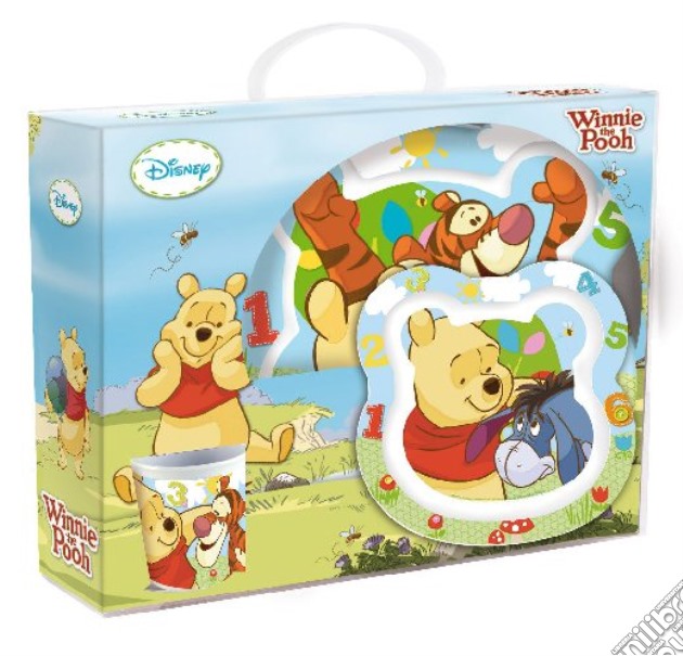 Winnie The Pooh - Set 2 Piatti & 1 Tazza In Plastica gioco di Joy Toy