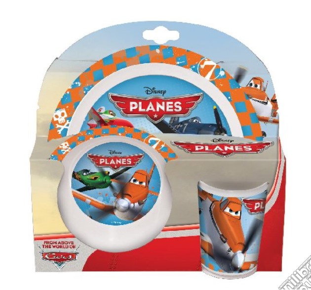 Planes - Set 2 Piatti & 1 Bicchiere In Plastica gioco di Joy Toy