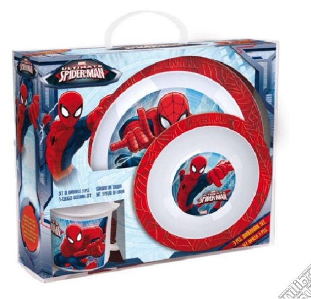 Spider-Man - Set 2 Piatti & 1 Tazza In Plastica gioco di Joy Toy
