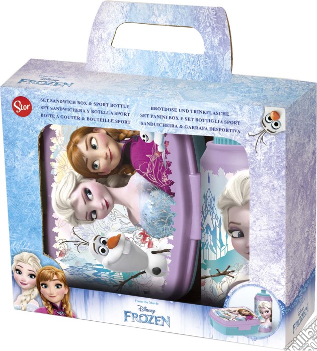 Disney: Stor - Frozen (Set Portamerenda E Borraccia 400 Ml) gioco di Joy Toy