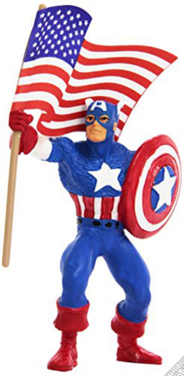 Figure Capt. America con Bandiera 10Cm gioco di FIGU