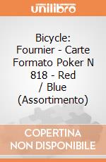 Bicycle: Fournier - Carte Formato Poker N 818 - Red / Blue (Assortimento) giochi