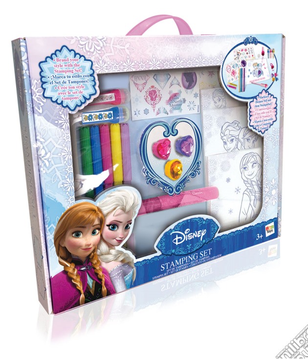 Frozen - Set Stampini Con Pennarelli gioco di Imc Toys