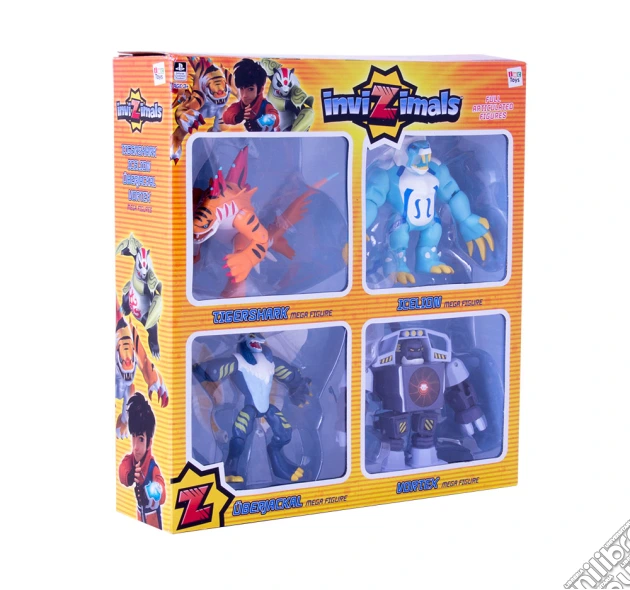 Invizimals - Pack 4 Mega Personaggi (Tigershark, Icelion, Uberjackal,  Vortex) | Gioco Imc Toys | Invizimals