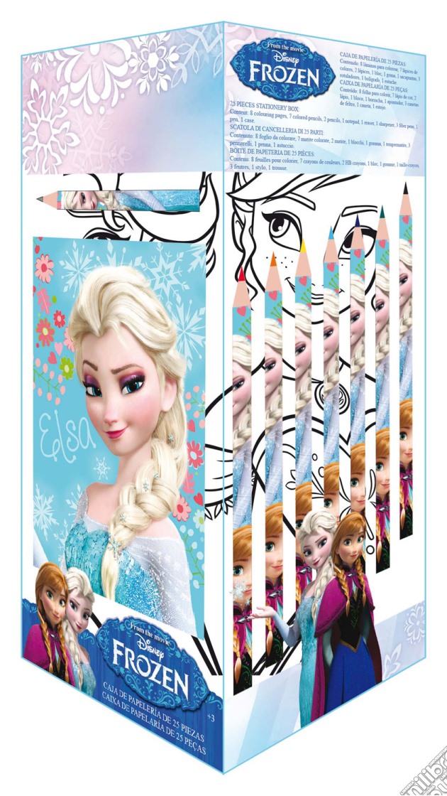 Frozen - Cubo Cancelleria 25 Pz gioco di Joko