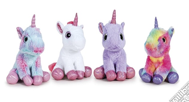 Unicorno Magic 18Cm C/Occhi Glitter - 4 Ass - Supersoft gioco di Pts