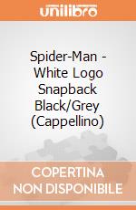 Spider-Man - White Logo Snapback Black/Grey (Cappellino) gioco