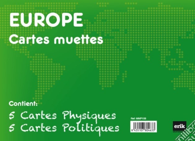 Europe Politique Physique (Set 10 Cartine Geografiche) gioco di Grupo Erik