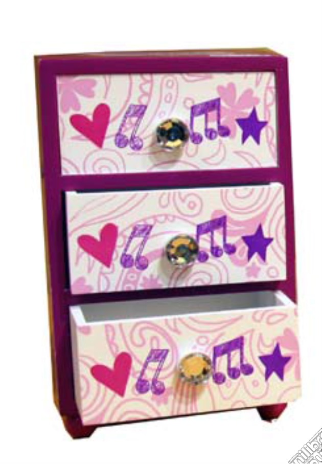 Violetta - Portagioie In Legno Con 3 Cassettini gioco di Joy Toy
