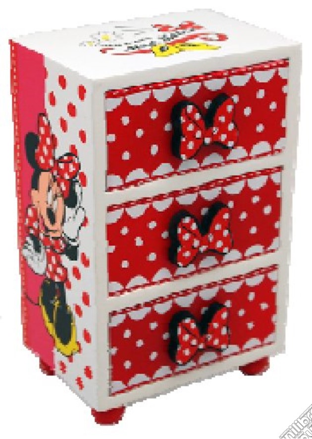 Minnie - Portagioie In Legno Con Tre Cassetti gioco di Joy Toy
