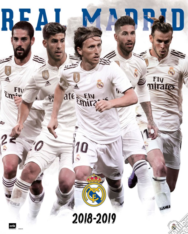Real Madrid 2018/2019 Grupo (Mini Poster 40x50 cm) gioco di Grupo Erik
