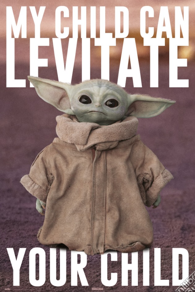 Star Wars The Mandalorian Baby Yoda Poster gioco