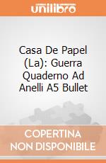 Casa De Papel (La): Guerra Quaderno Ad Anelli A5 Bullet gioco