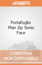 Portafoglio Man Zip Sonic Face giochi