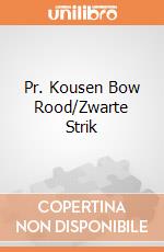 Pr. Kousen Bow Rood/Zwarte Strik gioco
