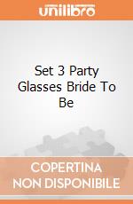 Set 3 Party Glasses Bride To Be giochi
