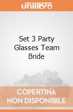Set 3 Party Glasses Team Bride giochi
