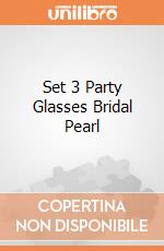 Set 3 Party Glasses Bridal Pearl giochi