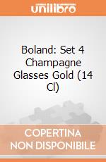 Boland: Set 4 Champagne Glasses Gold (14 Cl) giochi