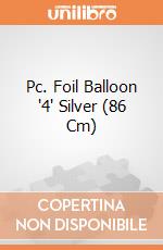 Pc. Foil Balloon '4' Silver (86 Cm) gioco