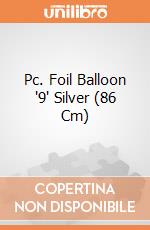 Pc. Foil Balloon '9' Silver (86 Cm) gioco