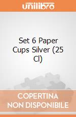 Set 6 Paper Cups Silver (25 Cl) giochi