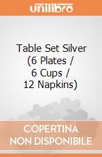 Table Set Silver (6 Plates / 6 Cups / 12 Napkins) giochi