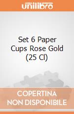 Set 6 Paper Cups Rose Gold (25 Cl) giochi