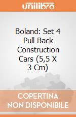 Boland: Set 4 Pull Back Construction Cars (5,5 X 3 Cm) giochi