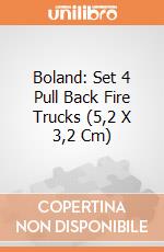 Boland: Set 4 Pull Back Fire Trucks (5,2 X 3,2 Cm) giochi