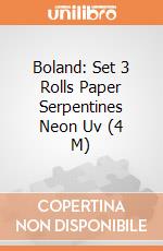 Boland: Set 3 Rolls Paper Serpentines Neon Uv (4 M) giochi