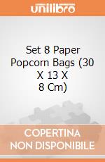 Set 8 Paper Popcorn Bags (30 X 13 X 8 Cm) giochi