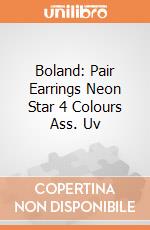 Boland: Pair Earrings Neon Star 4 Colours Ass. Uv giochi