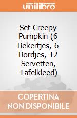 Set Creepy Pumpkin (6 Bekertjes, 6 Bordjes, 12 Servetten, Tafelkleed) gioco di Boland