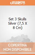 Set 3 Skulls Silver (7,5 X 8 Cm) giochi