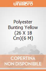 Polyester Bunting Yellow (26 X 18 Cm)(6 M) giochi