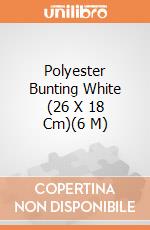 Polyester Bunting White (26 X 18 Cm)(6 M) giochi