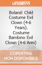 Boland: Child Costume Evil Clown (4-6 Years). Costume Bambino Evil Clown (4-6 Anni) giochi