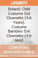 Boland: Child Costume Evil Clownette (4-6 Years). Costume Bambino Evil Clownette (4-6 Anni) giochi