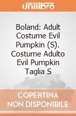 Boland: Adult Costume Evil Pumpkin (S). Costume Adulto Evil Pumpkin Taglia S giochi